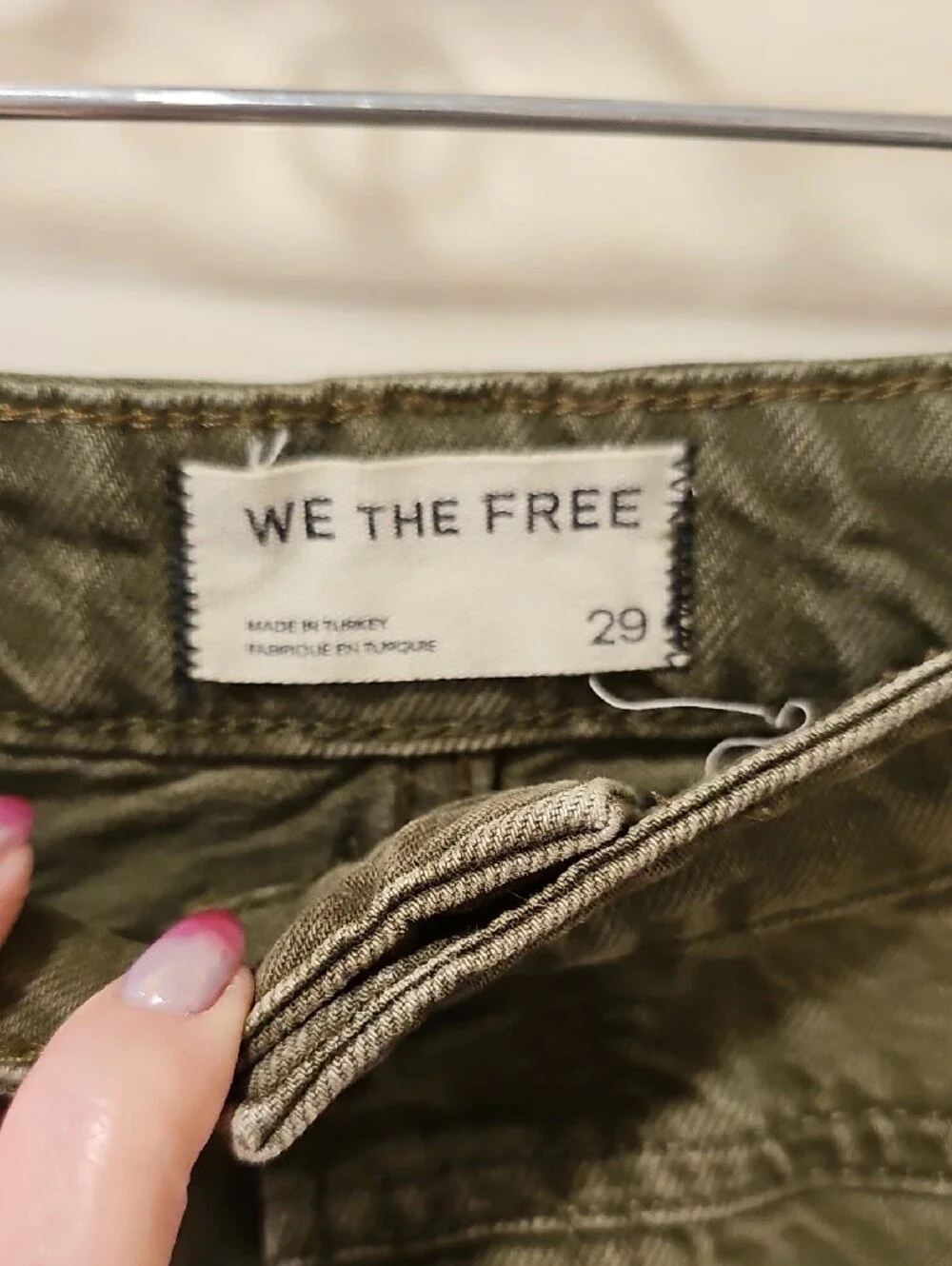 Free People Palmer Wide Leg Jeans; EUC; Size 29;  Color: Greenery